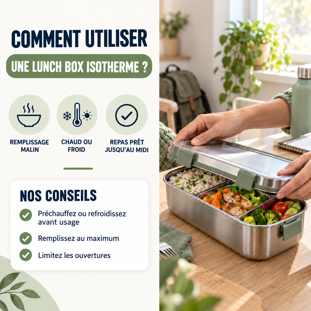 Comment utiliser une lunch box isotherme ?