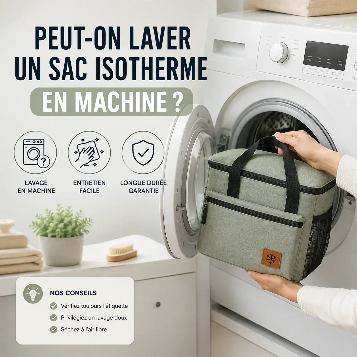 Peut-on laver un sac isotherme en machine ? - Le Guide Univers Isotherme Image