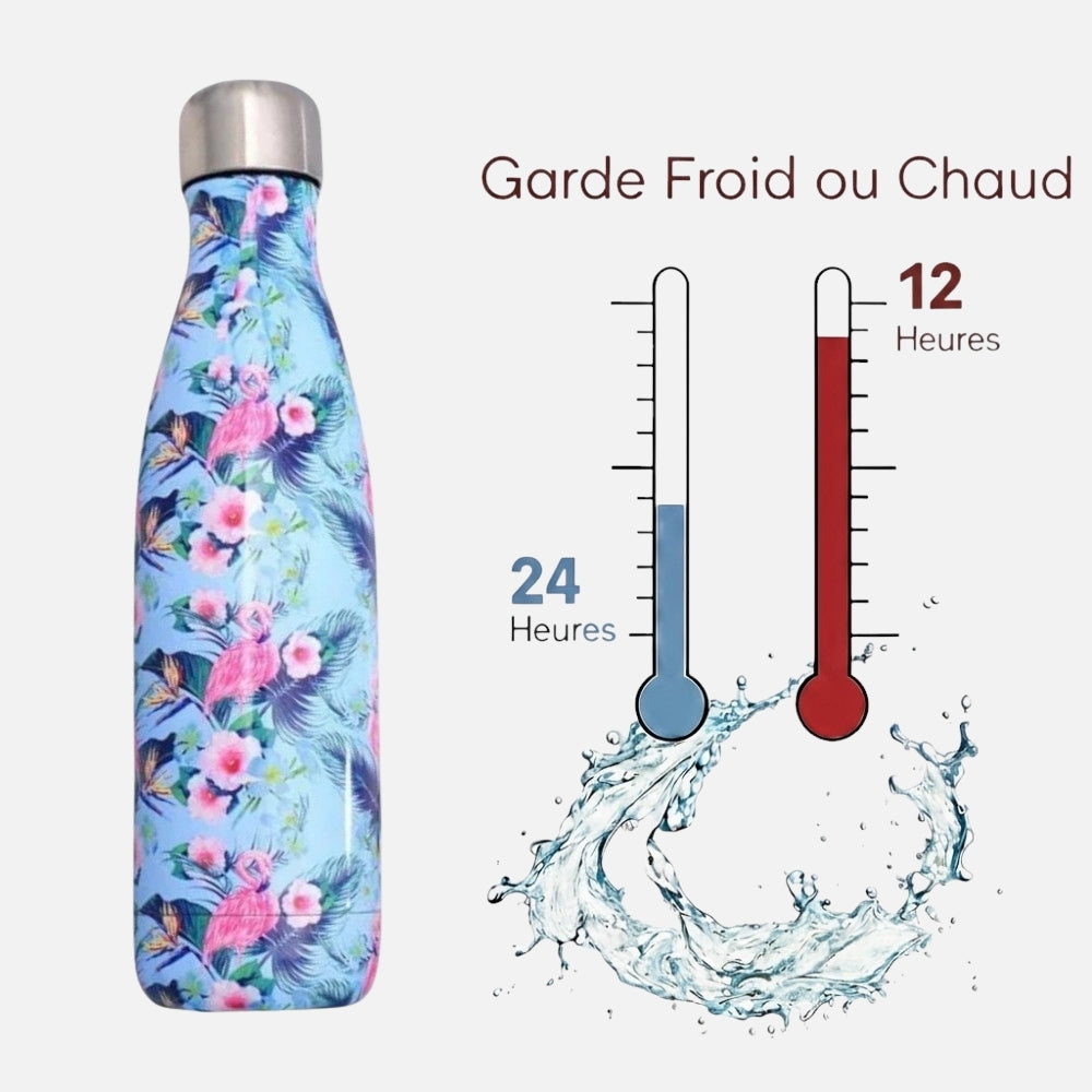 Gourde Isotherme Fleurs - 12H