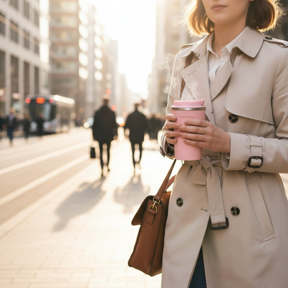 Mug Café Isotherme rose