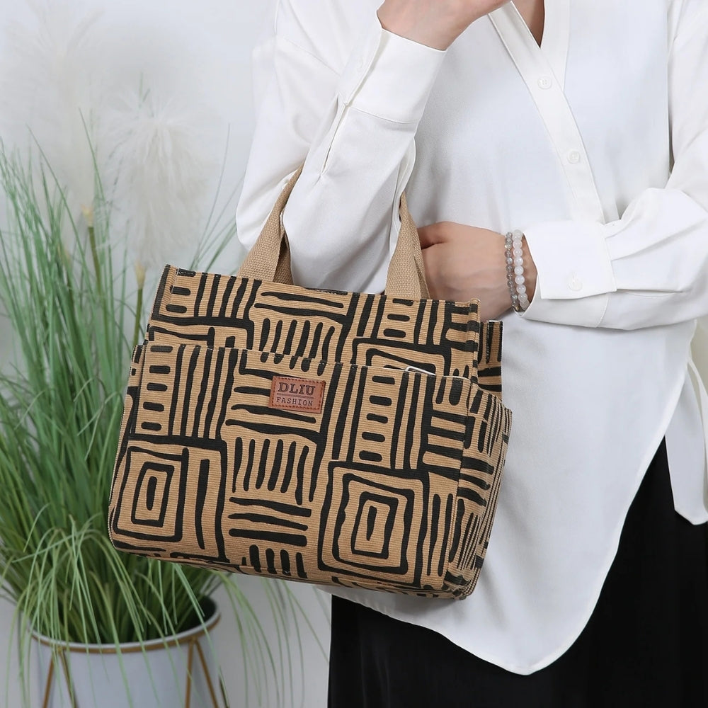 Sac à main isotherme motif zebré