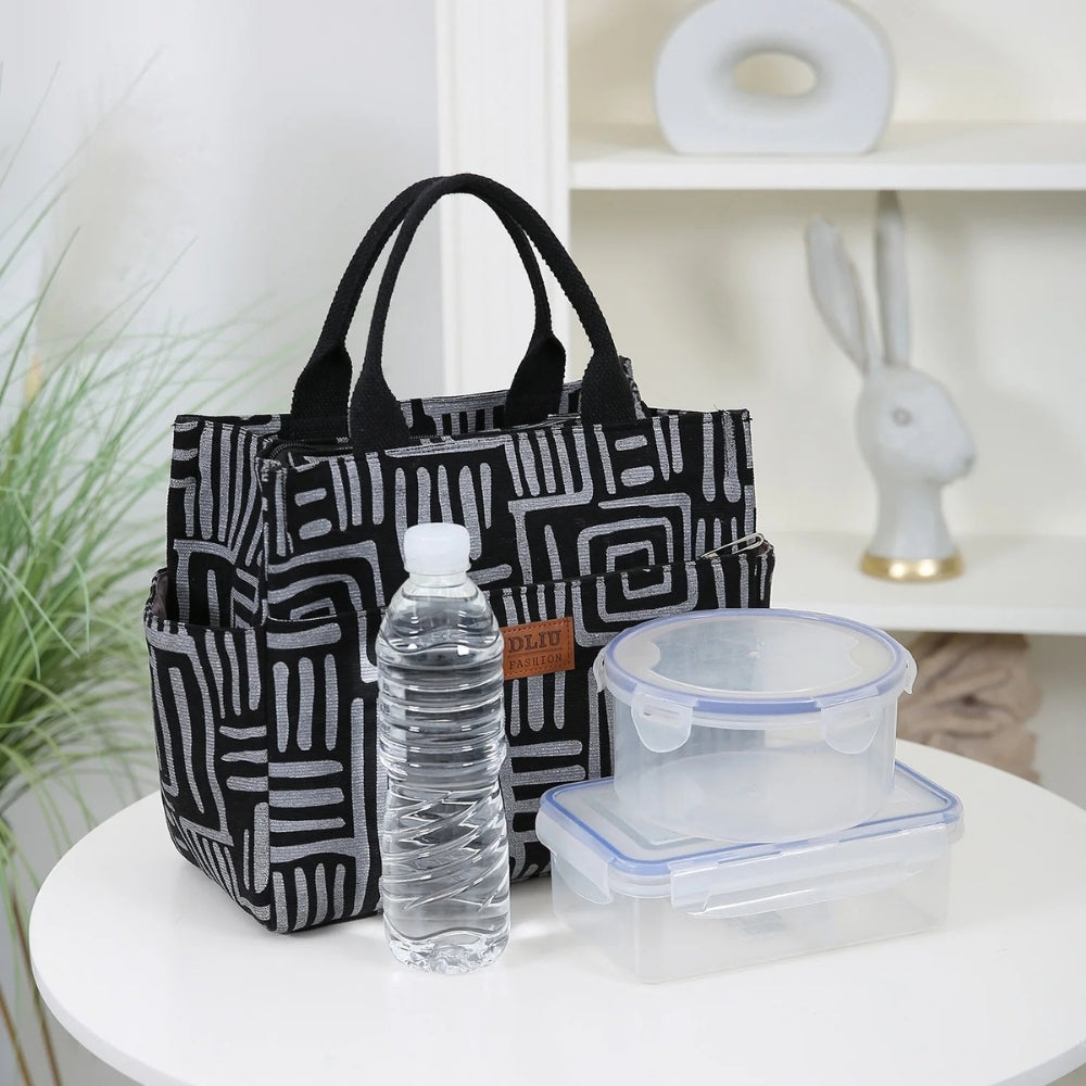 Sac à main isotherme motif zebré