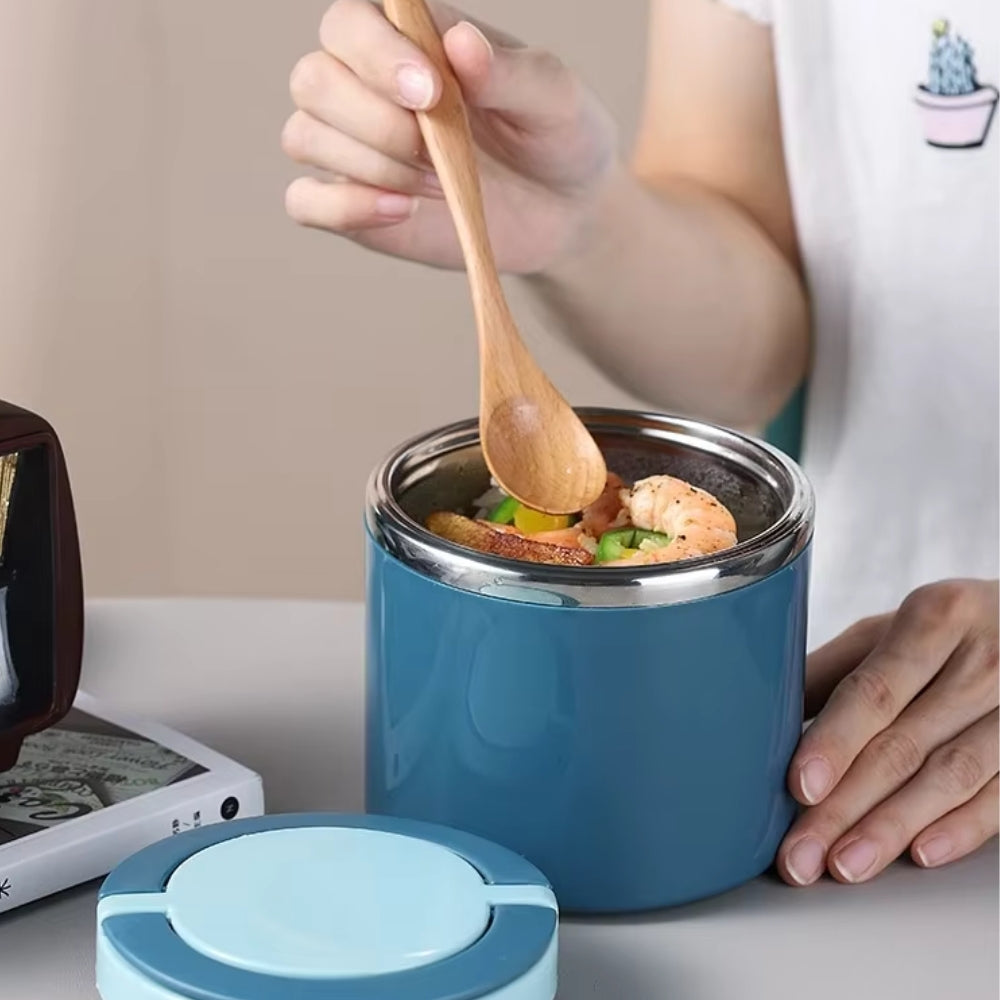 Lunch Box Isotherme Soupe Bleu