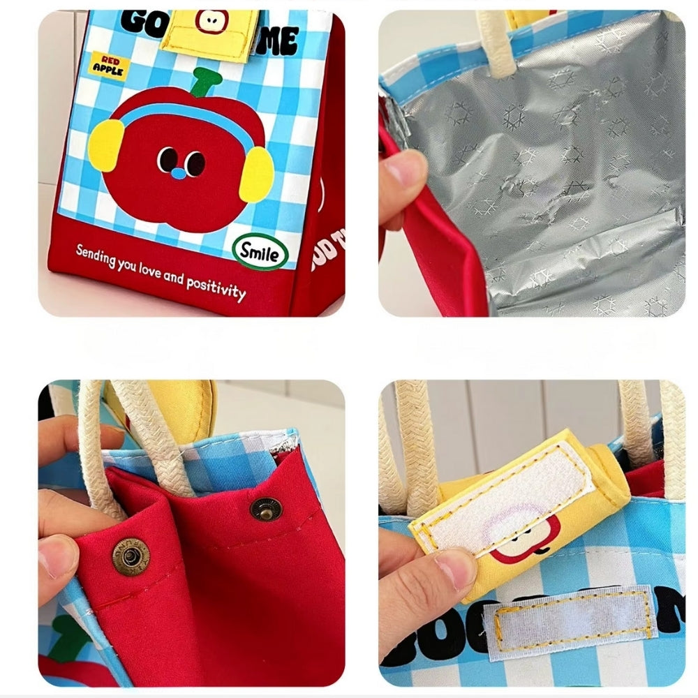 Sac Isotherme Enfant Jaune Lapin à scratch