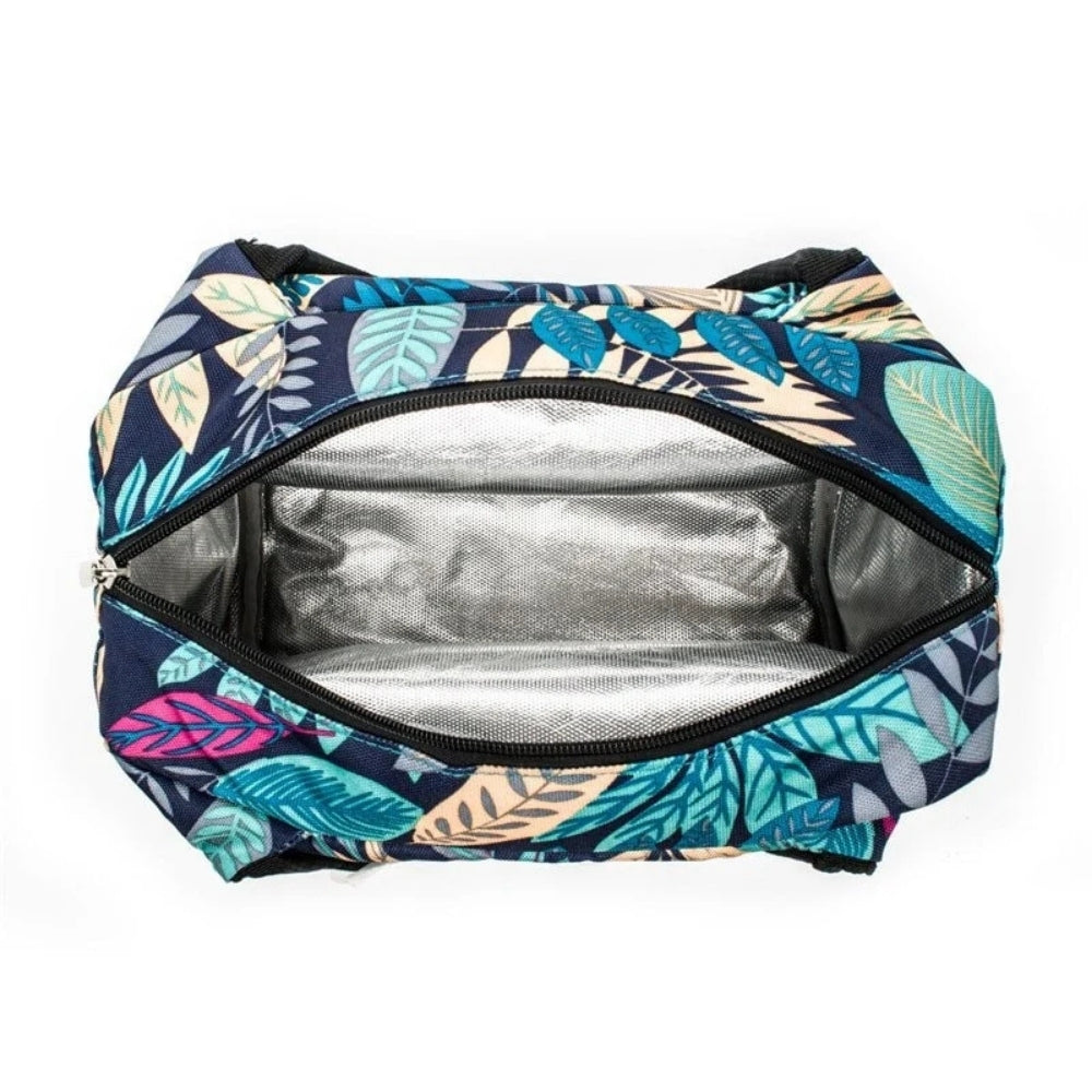 Sac isotherme feuille multicolores