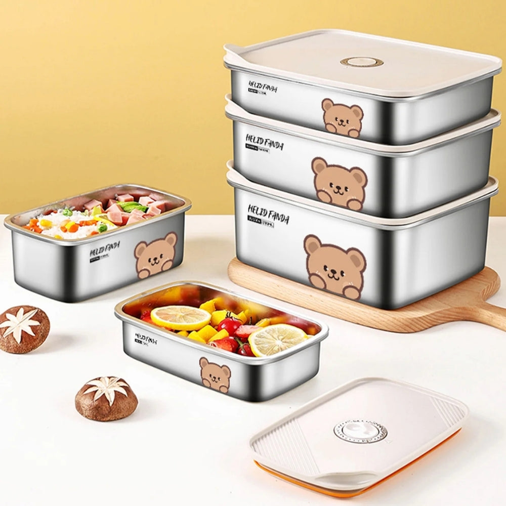 Lunch Box Isotherme Inox Ourson
