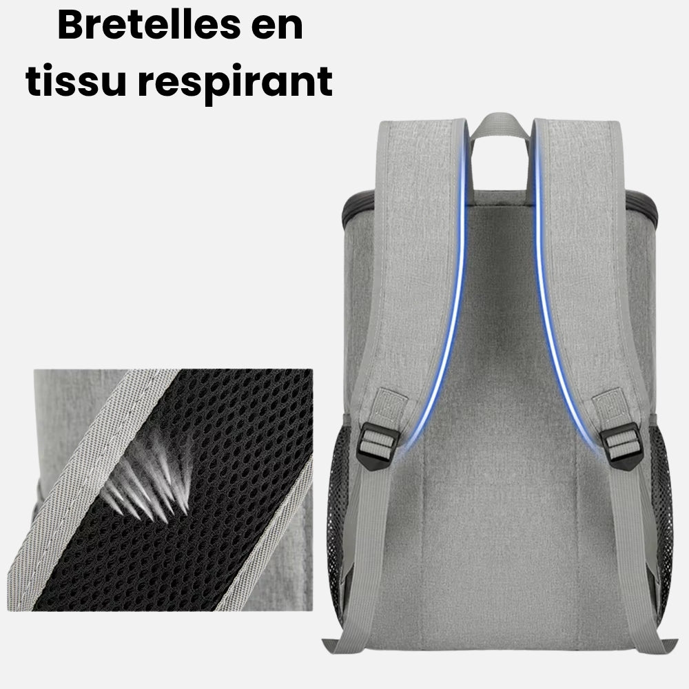 Grand Sac A Dos Isotherme Gris