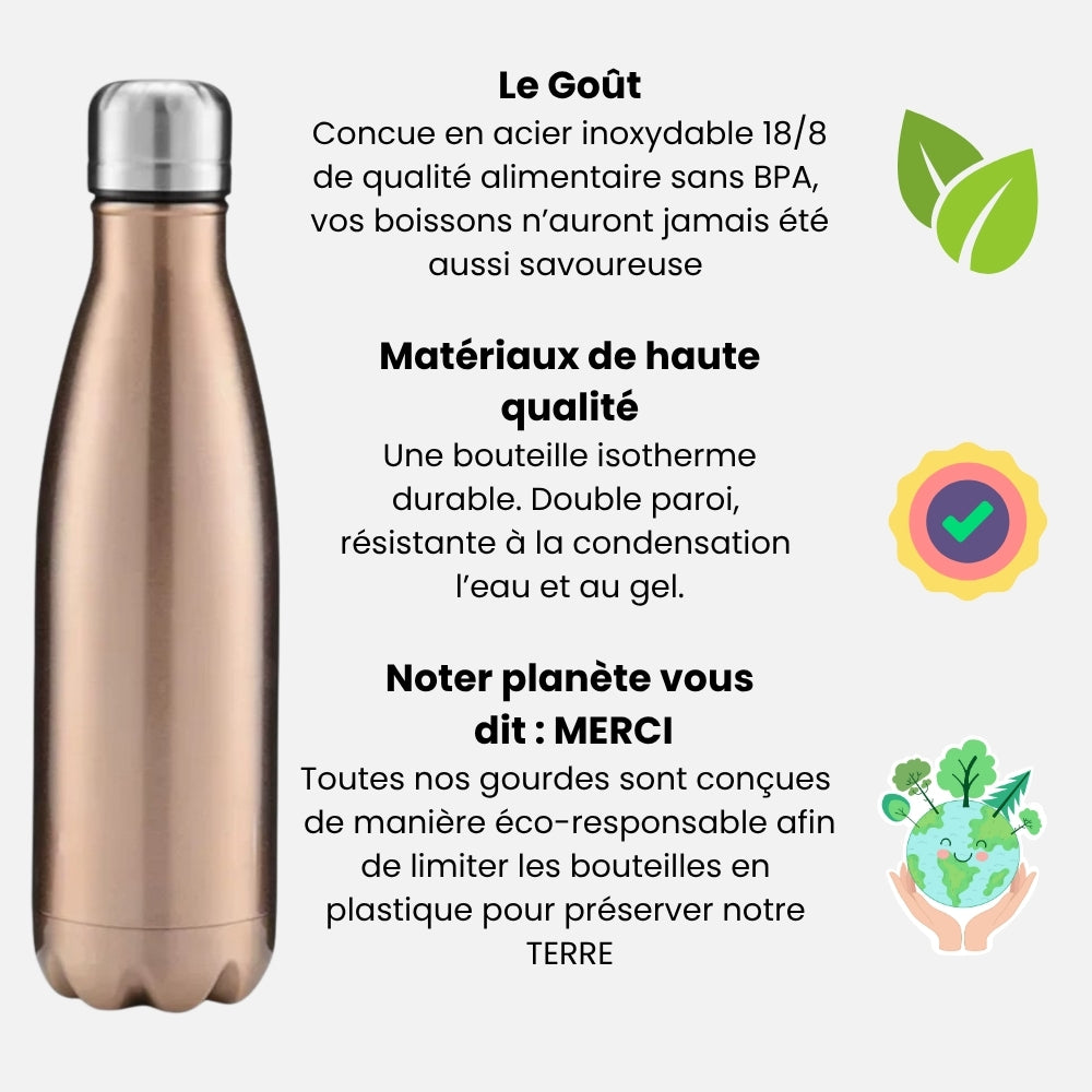 Gourde Isotherme Gold - 12H