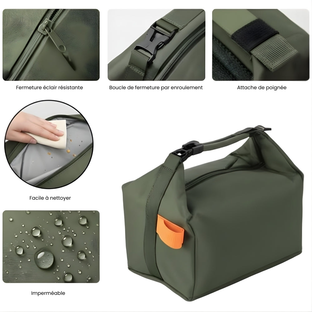 Sac Isotherme Repas Vert Avec Hanse