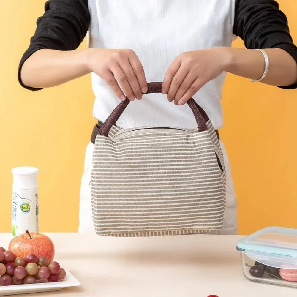 Sac isotherme à rayure