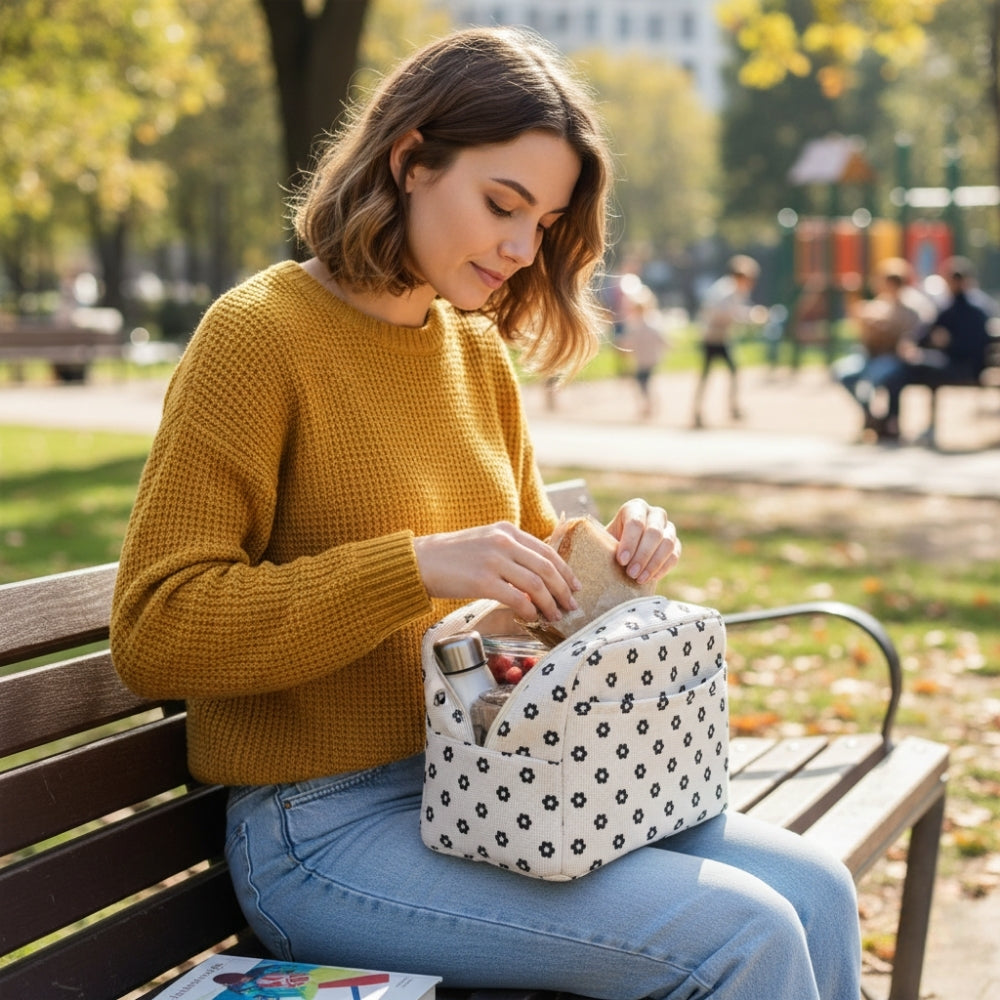Sac Repas Isotherme Motif Fleury