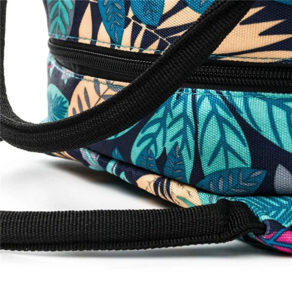 Sac isotherme feuille multicolores