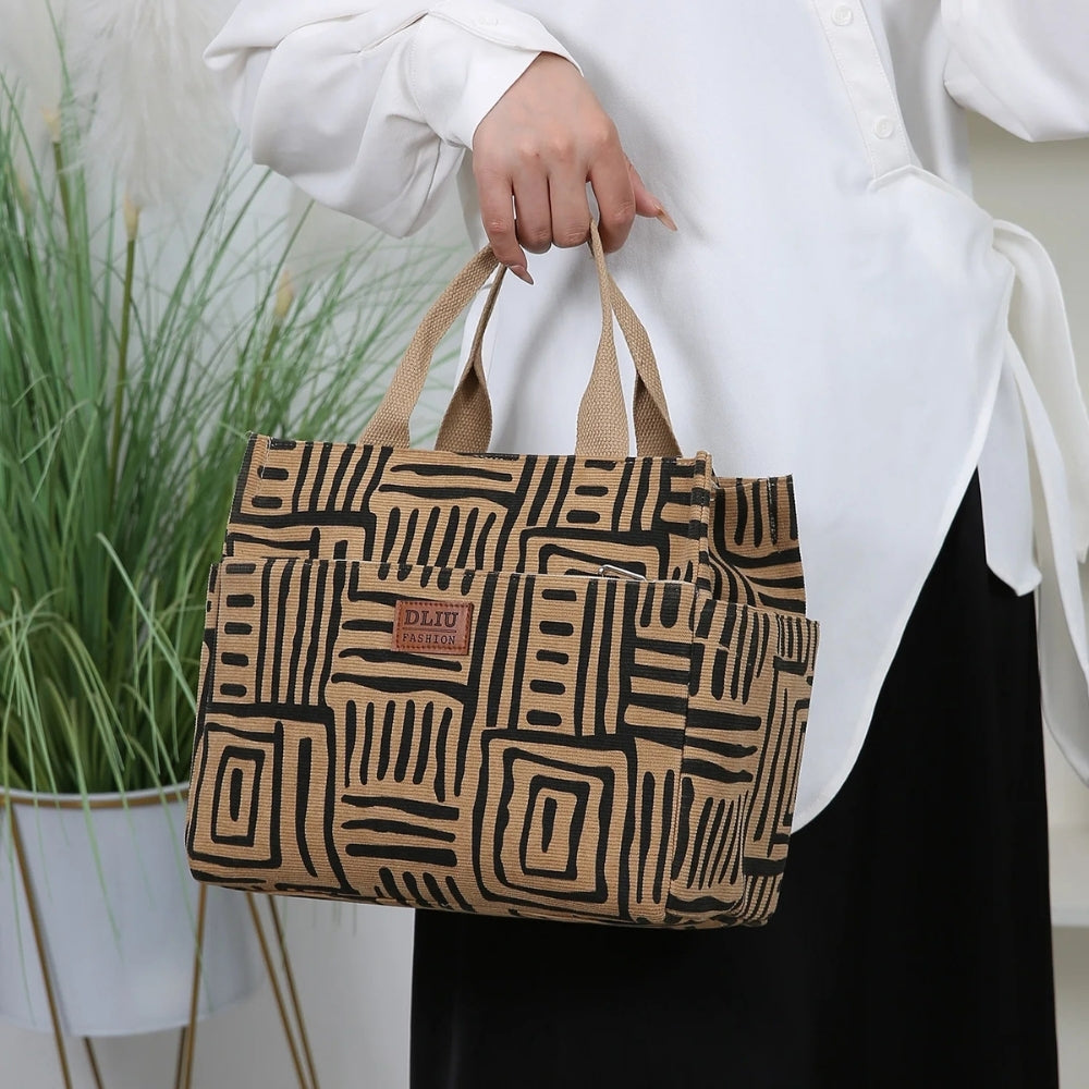 Sac à main isotherme motif zebré
