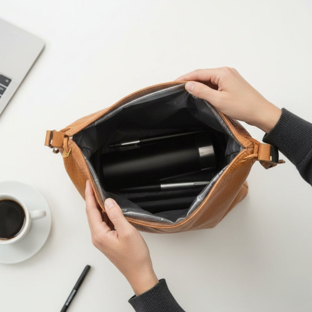 Sac Isotherme Repas Jaune Avec Hanse