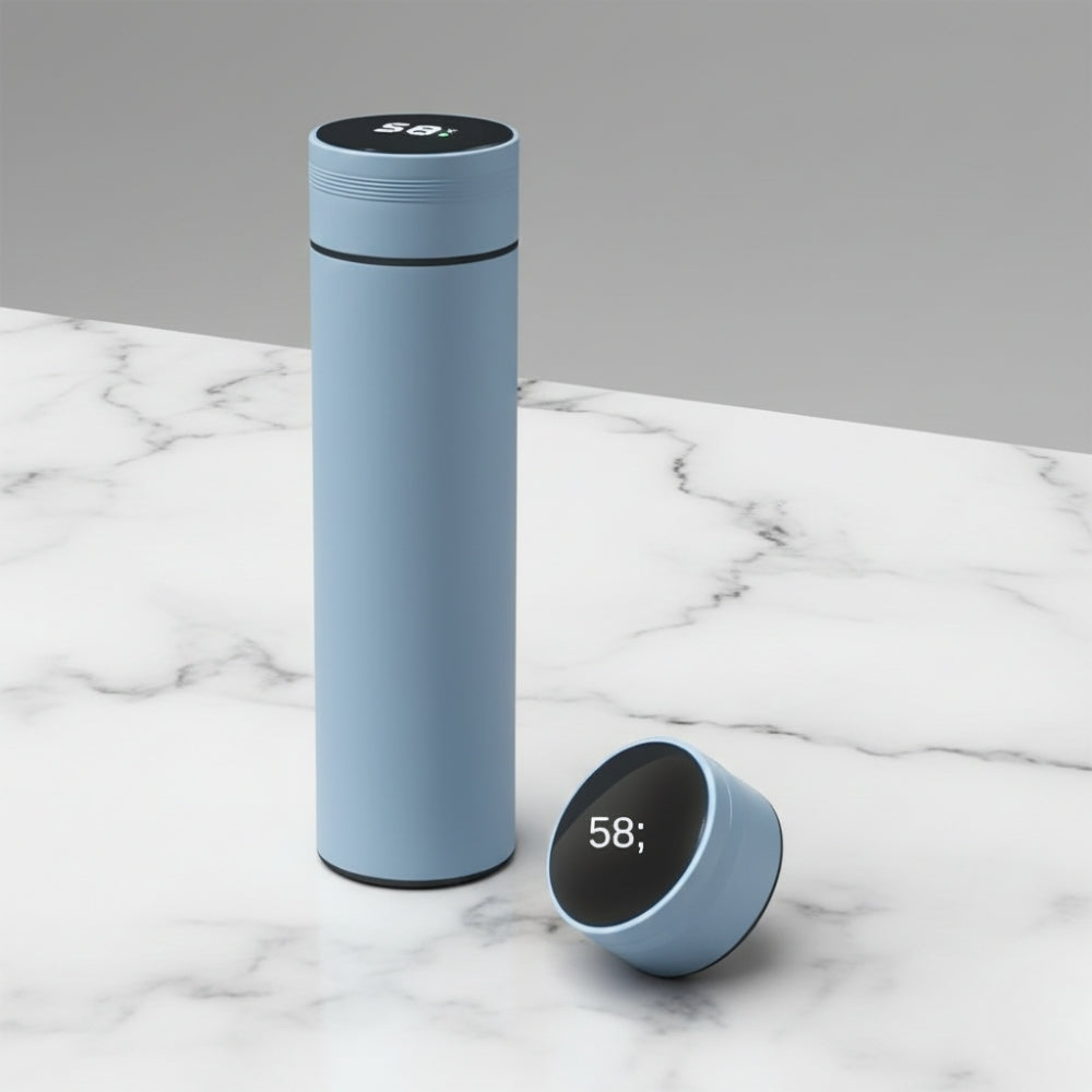 Bouteille Isotherme Intelligente Bleue