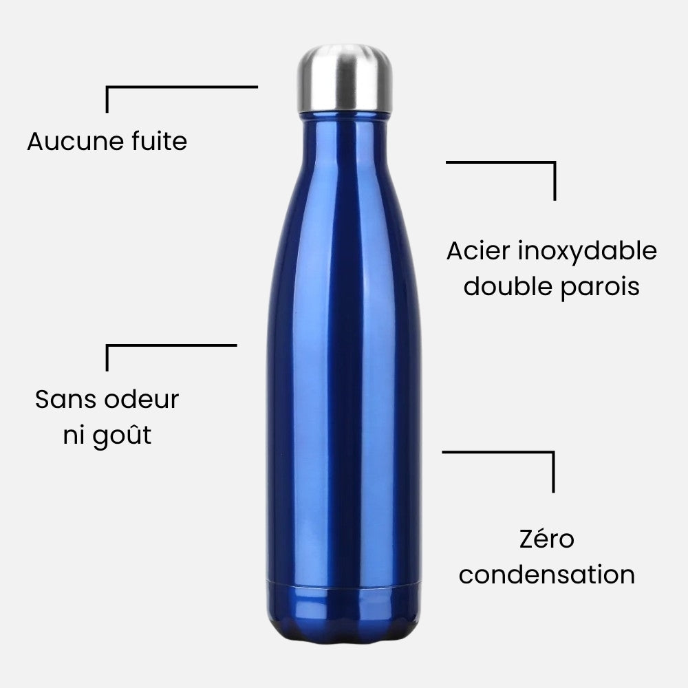 Gourde Isotherme Bleu - 6H