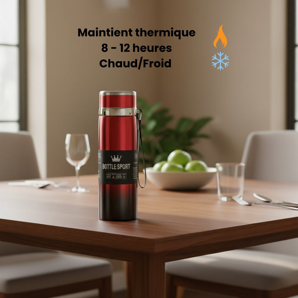 Gourde/Thermos Isotherme Sport Rouge