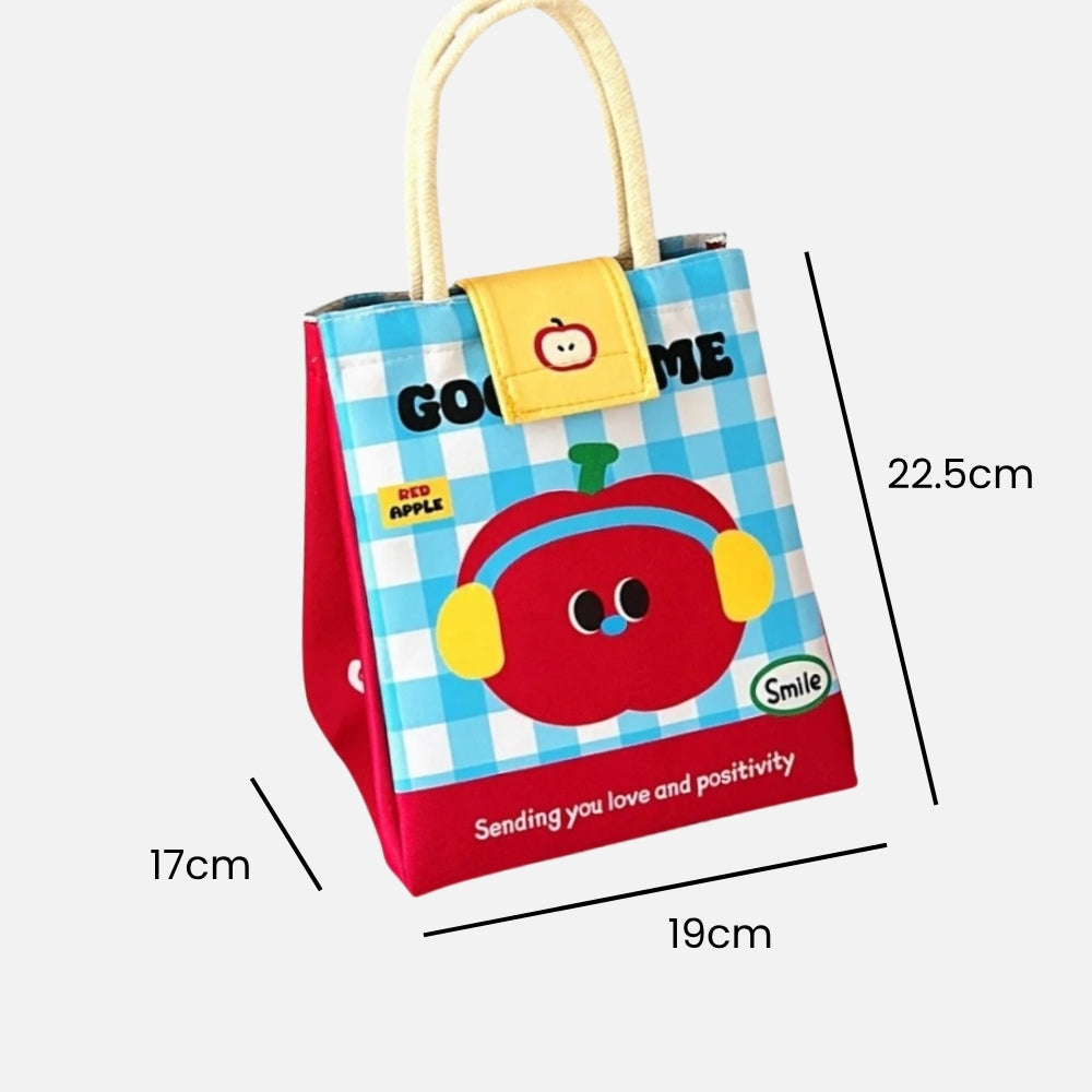 Sac Isotherme Enfant Rouge Tomate à scratch