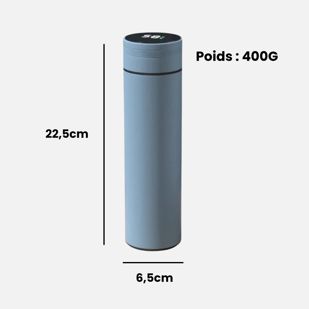 Bouteille Isotherme Intelligente Bleue