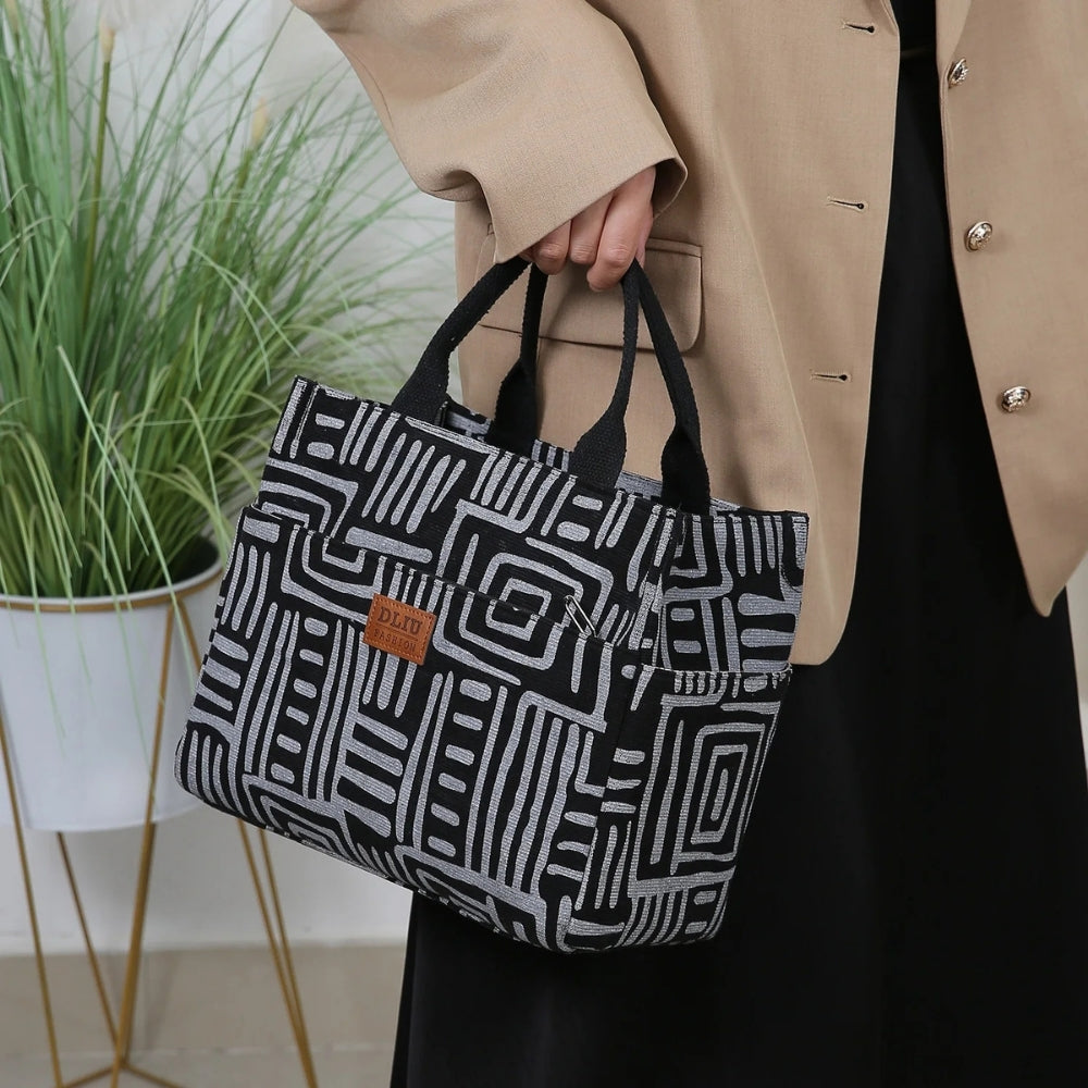 Sac à main isotherme motif zebré