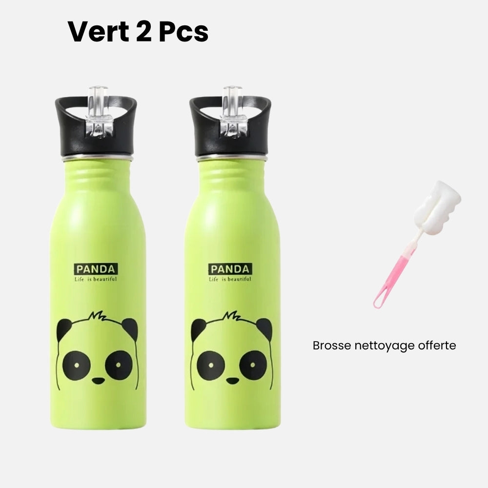 Gourde Isotherme Enfant - Vert Panda