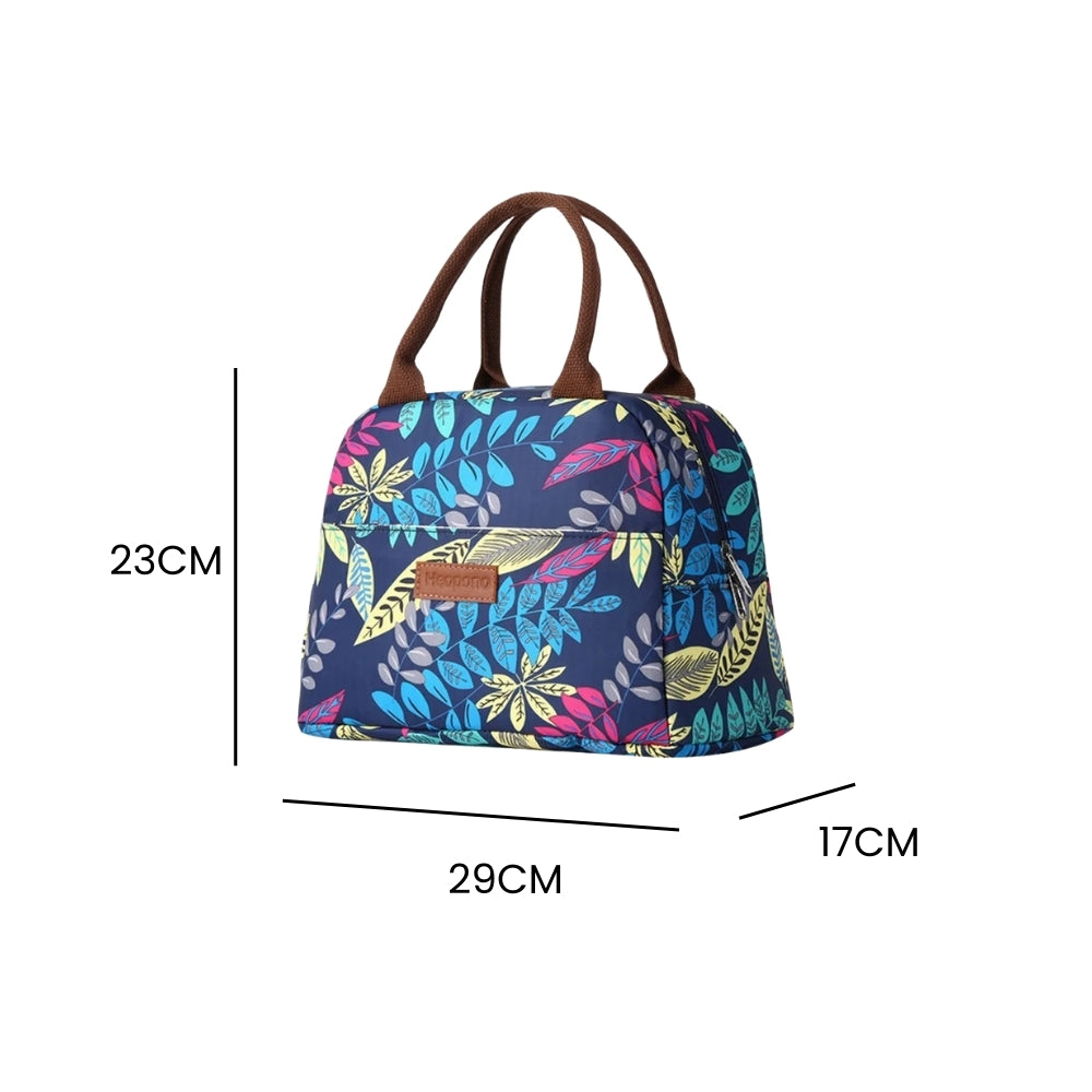 Sac isotherme feuille multicolores