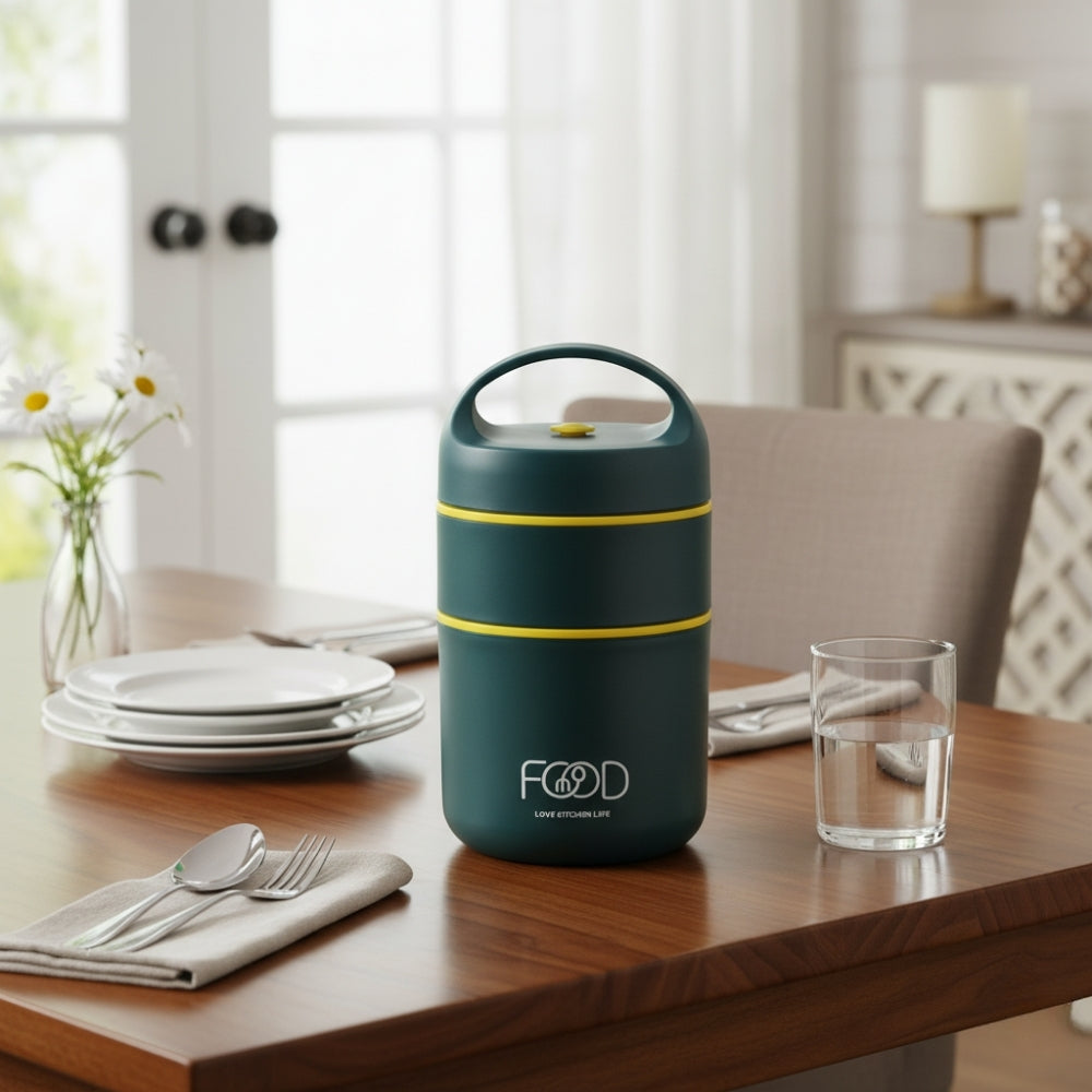 Lunch Box Isotherme Soupe Enfant Vert