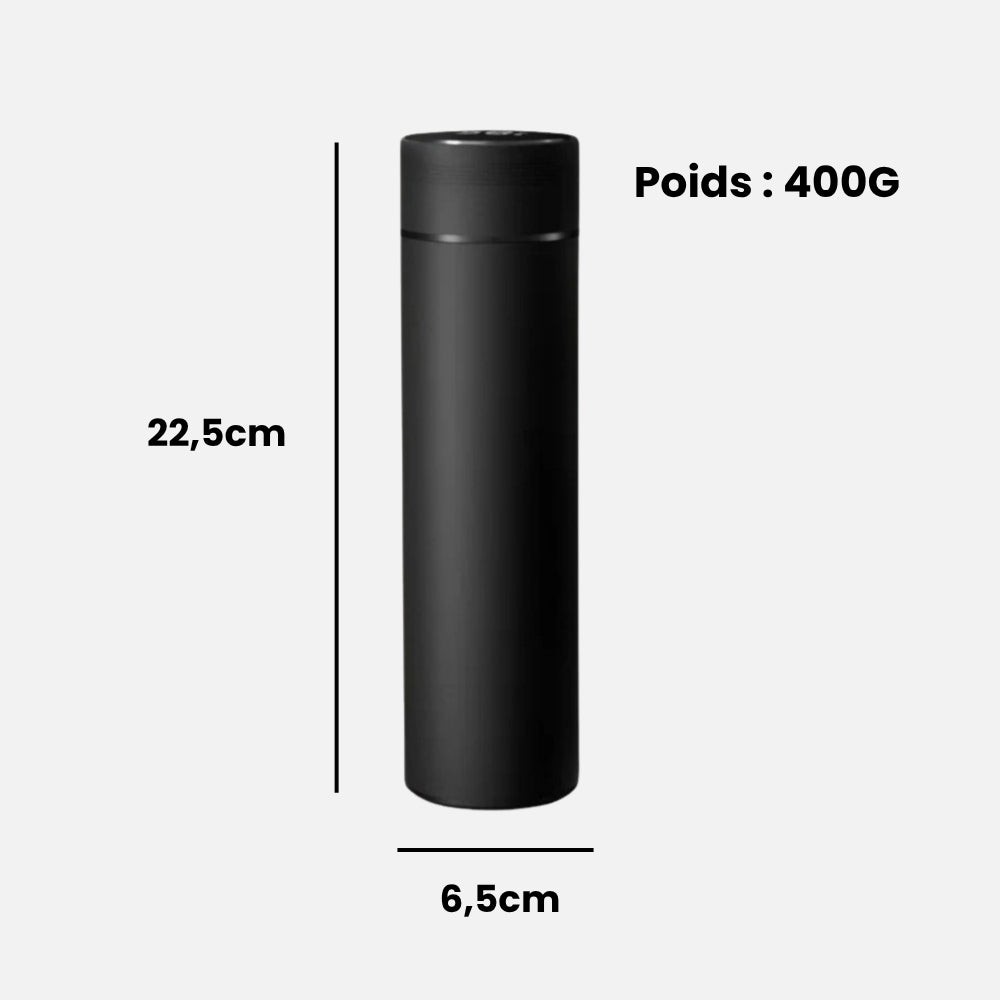 Bouteille Isotherme Intelligente Noire