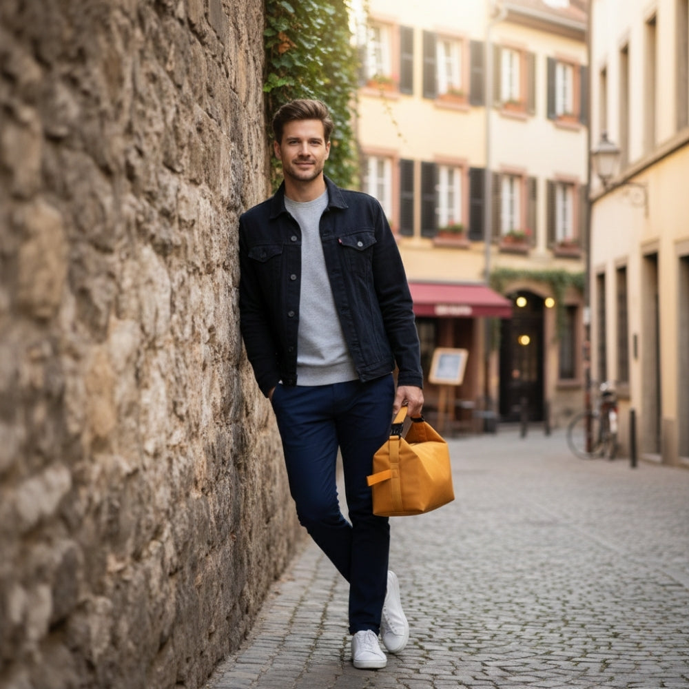 Sac Isotherme Repas Jaune Avec Hanse