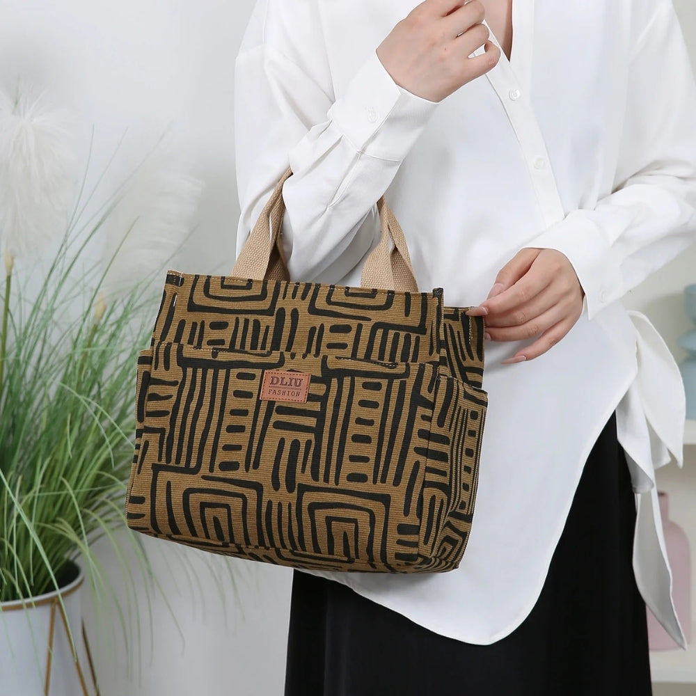 Sac à main isotherme motif zebré