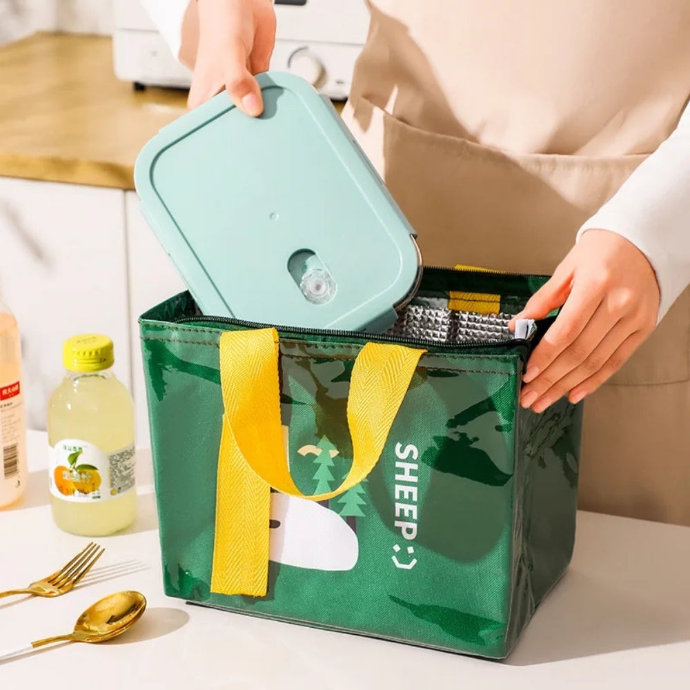 Sac isotherme motif végétal