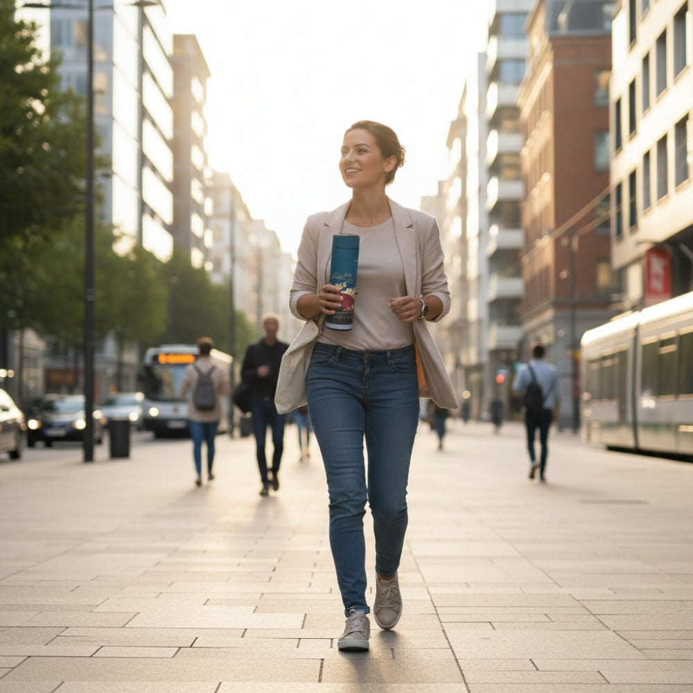 Gourde isotherme intelligente motif Kawaii