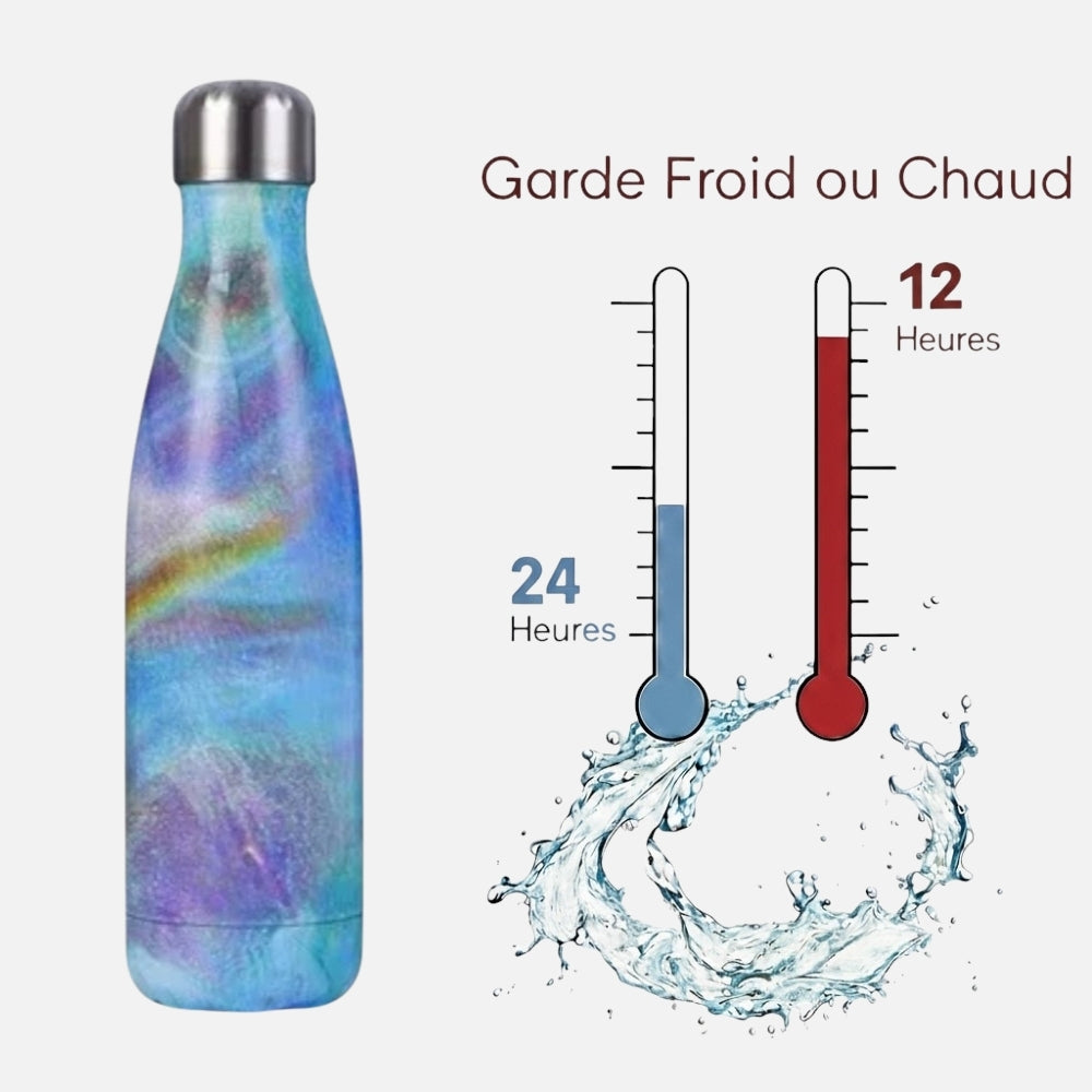Gourde Isotherme Motif Bleu galaxie - 12H