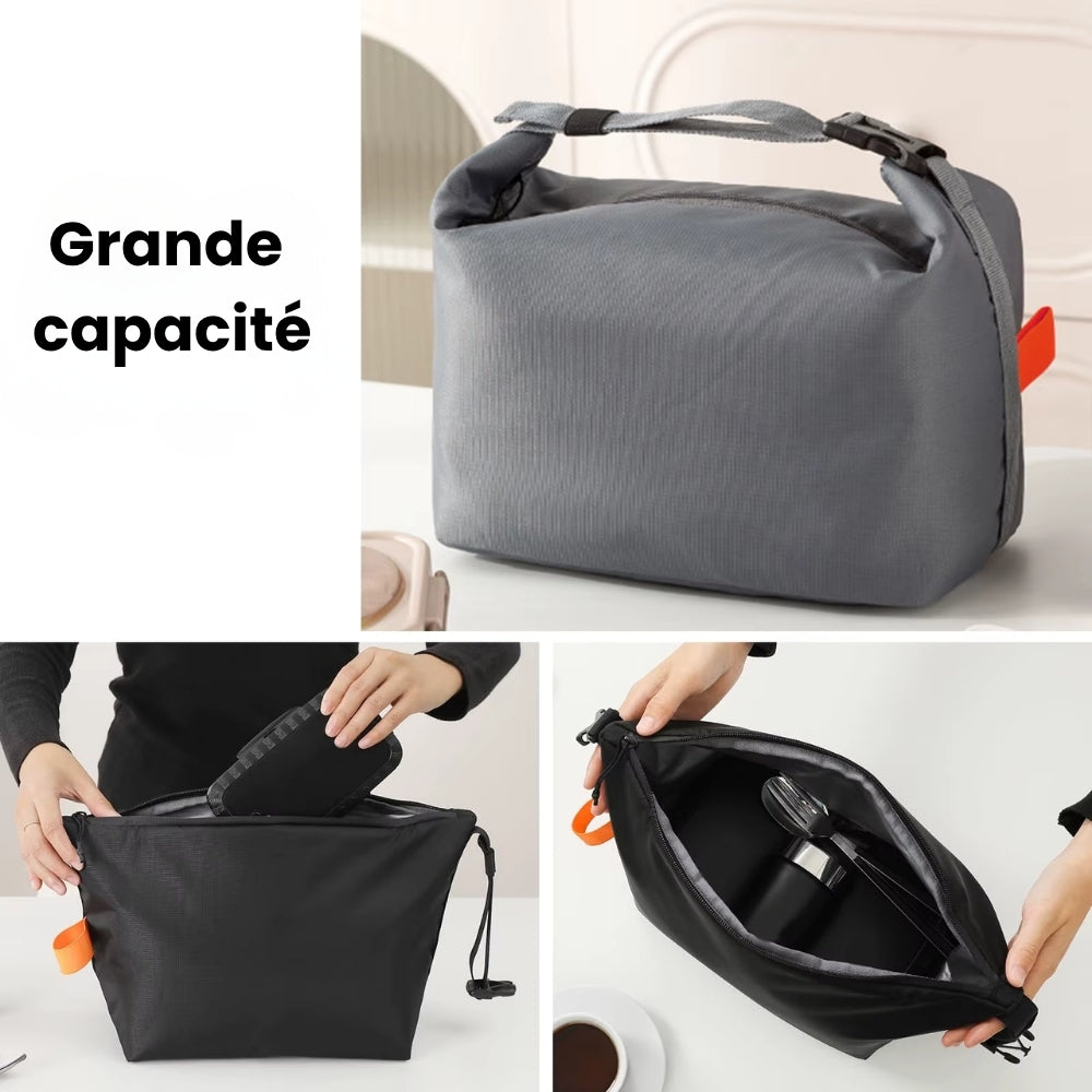 Sac Isotherme Repas Noir Avec Hanse