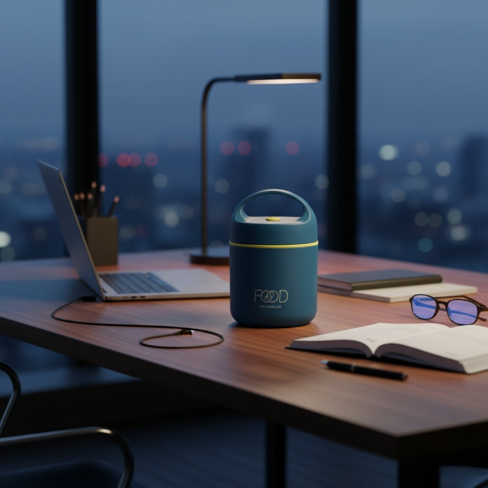 Lunch Box Isotherme Soupe Enfant Bleu