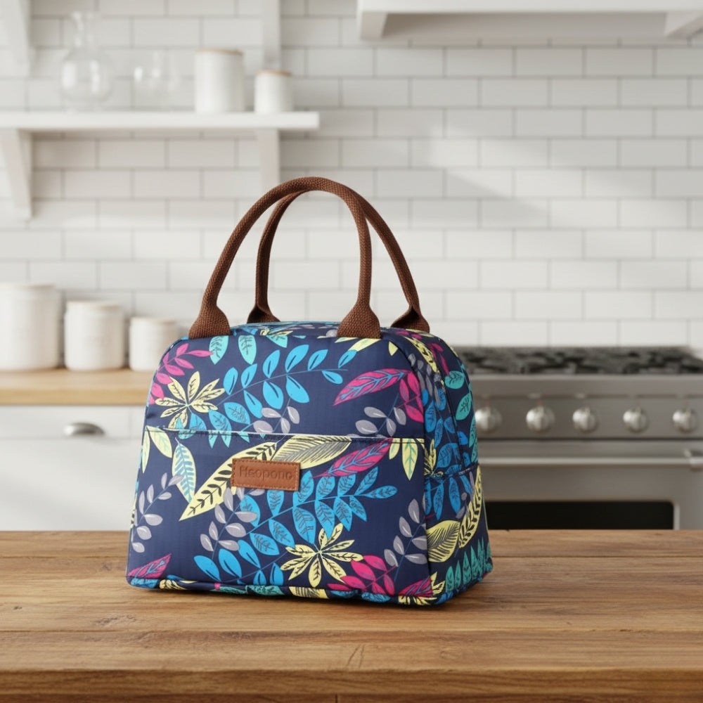 Sac isotherme feuille multicolores