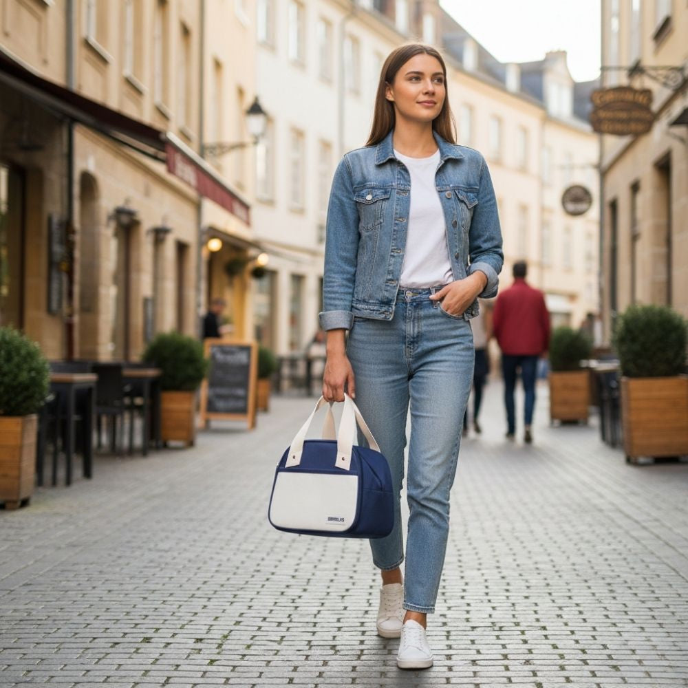 Sac Isotherme À Main Bicolore