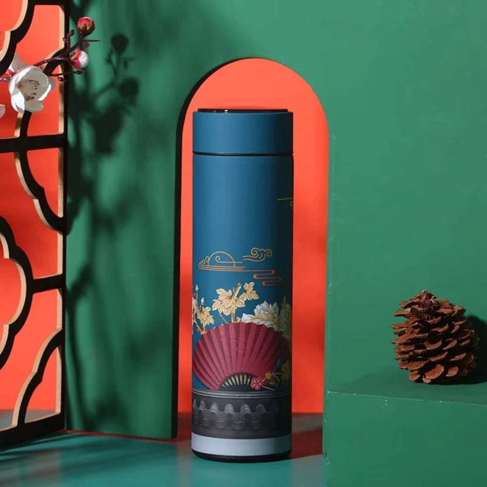 Gourde isotherme intelligente motif Kawaii