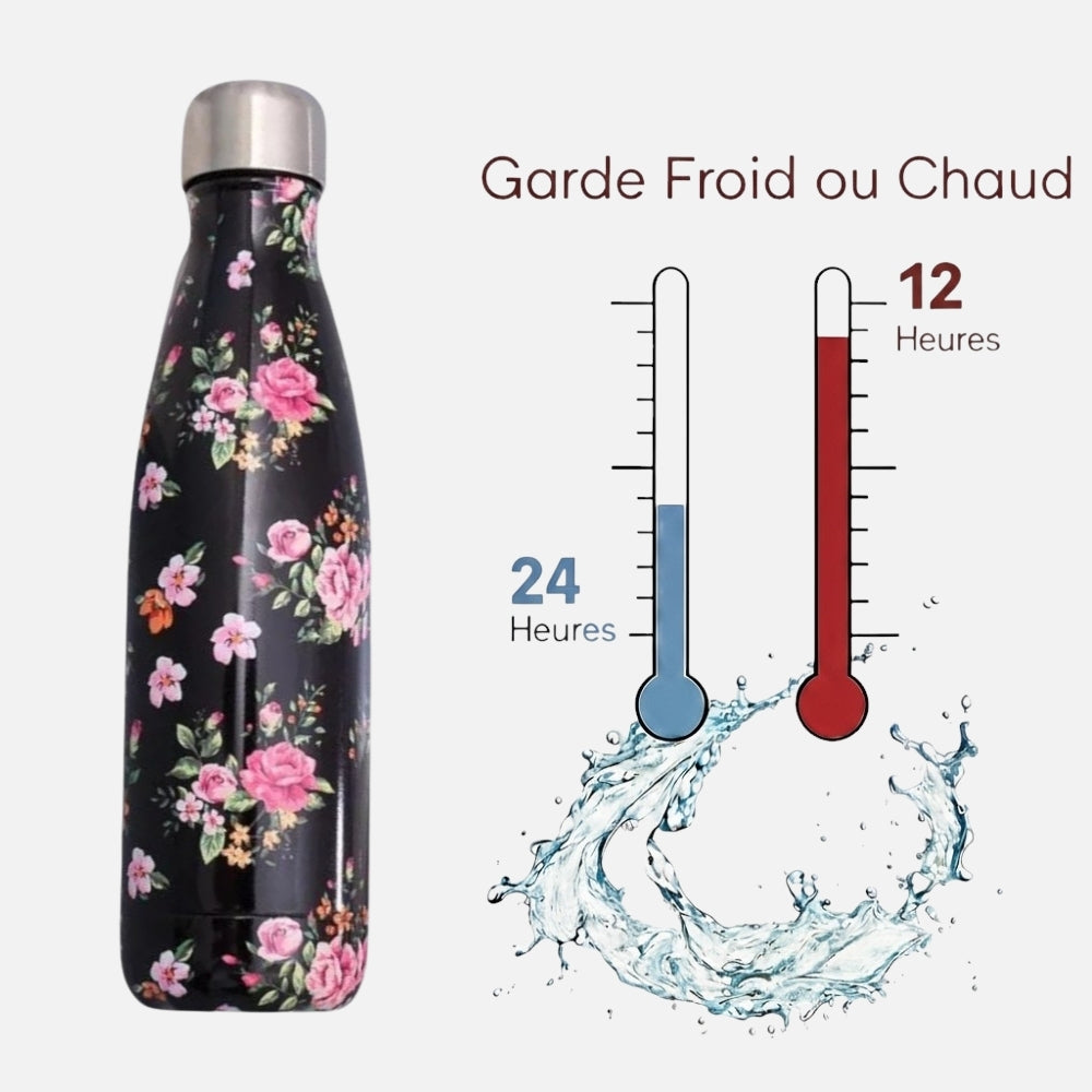 Gourde Isotherme Fleur - 12H