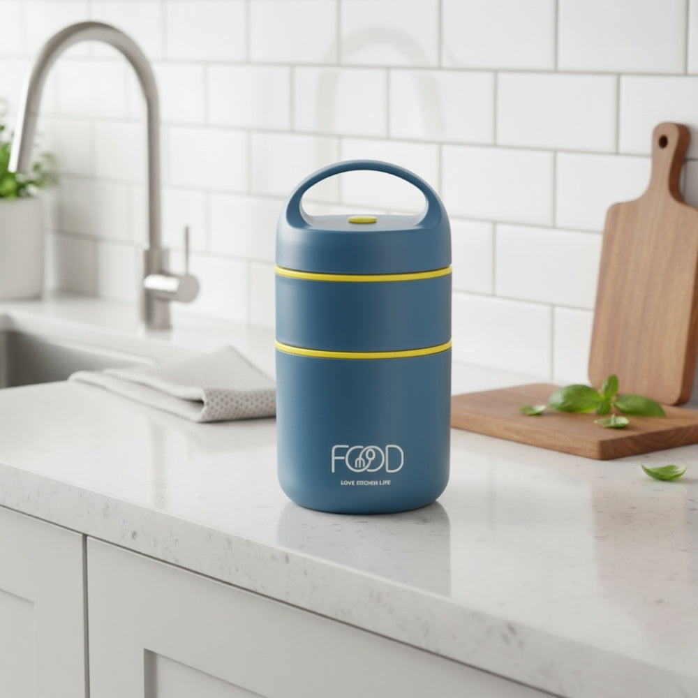 Lunch Box Isotherme Soupe Enfant Bleu