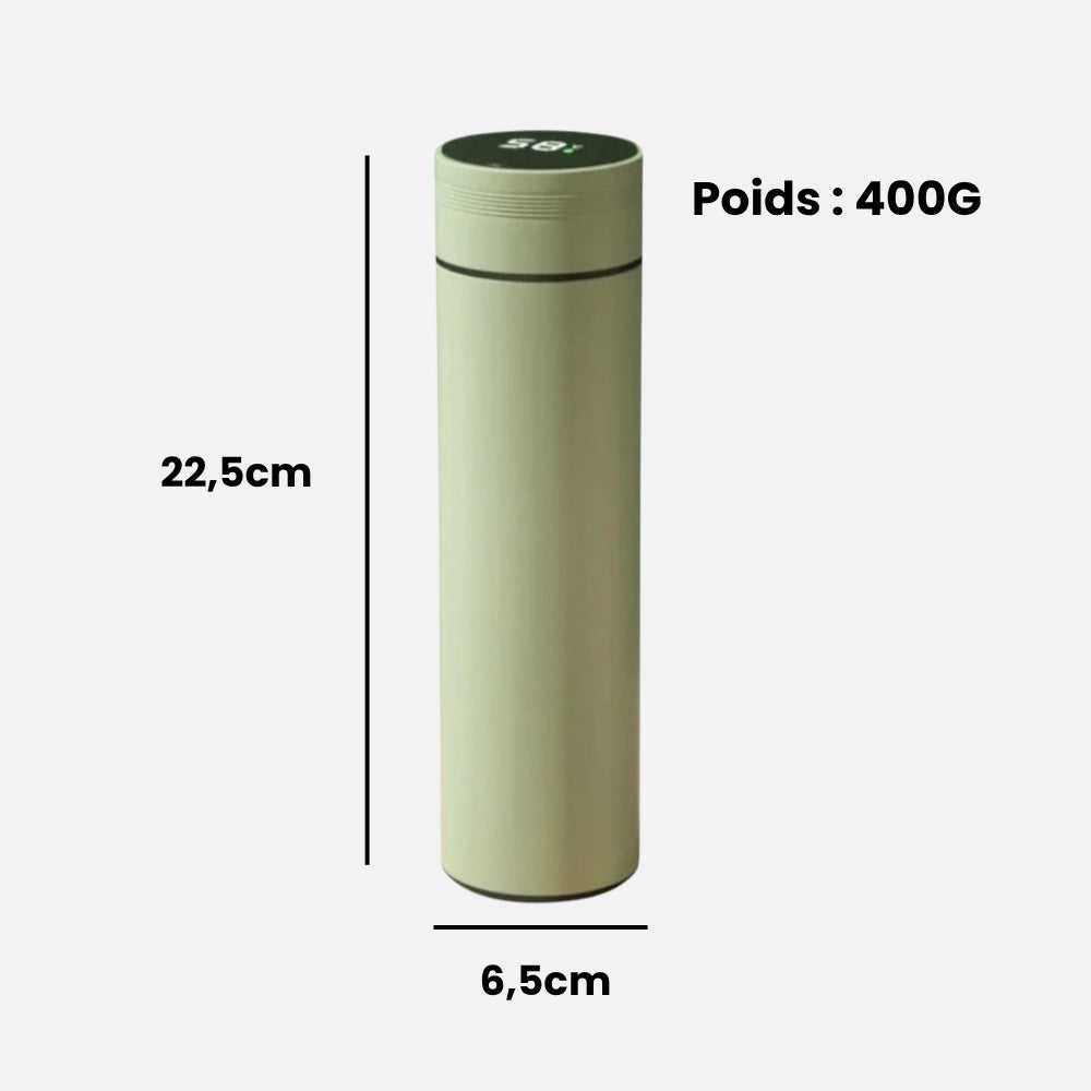 Bouteille Isotherme Intelligente Verte