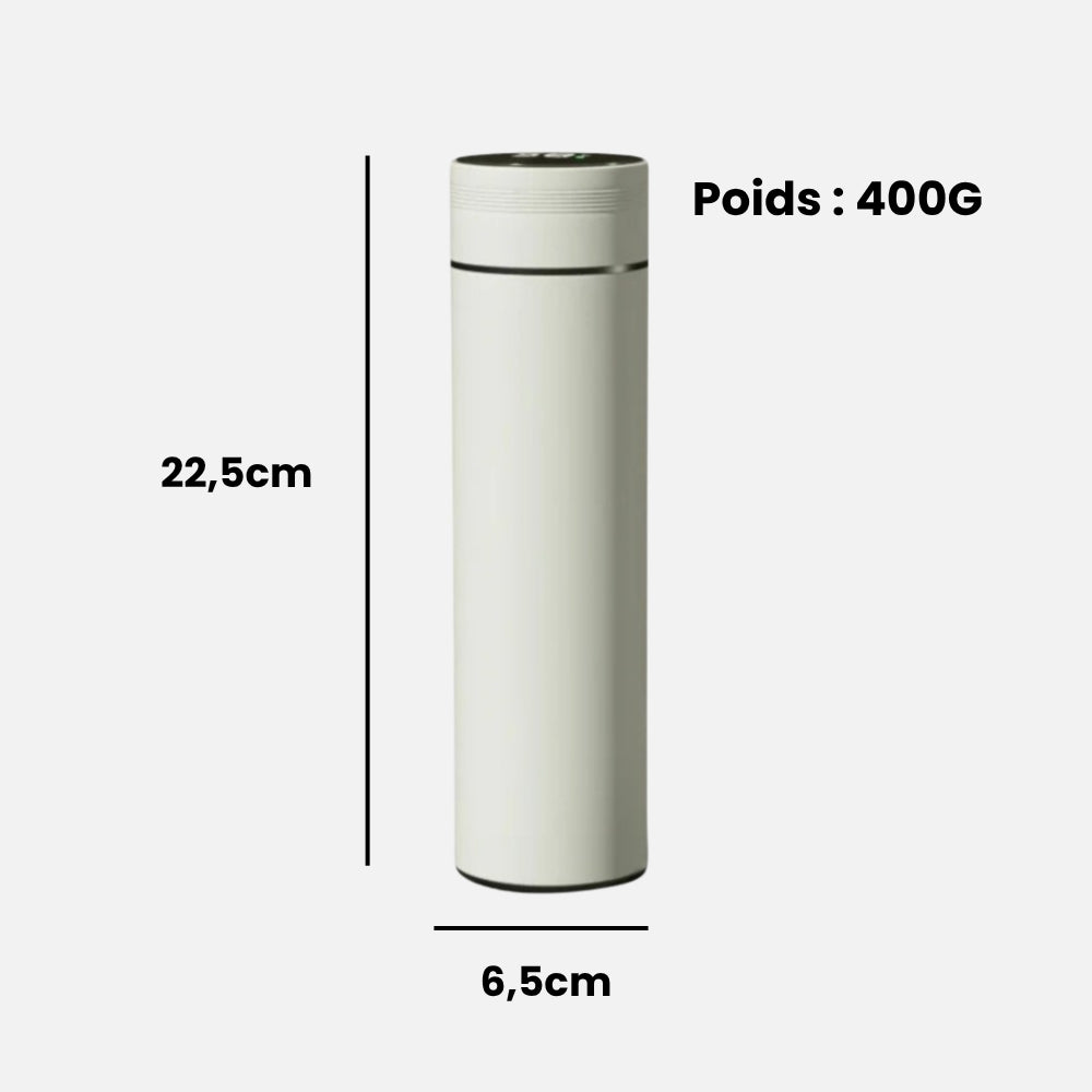 Bouteille Isotherme Intelligente Blanche