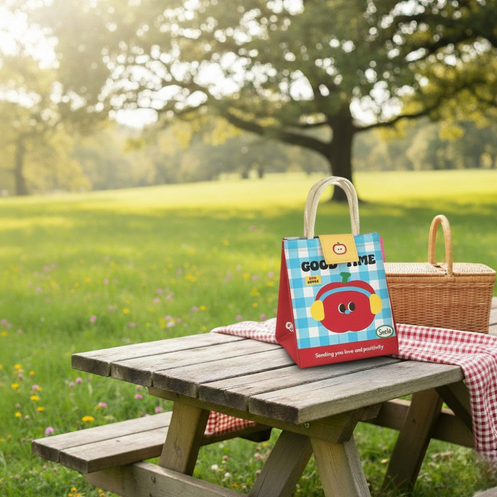 Sac Isotherme Enfant Rouge Tomate à scratch