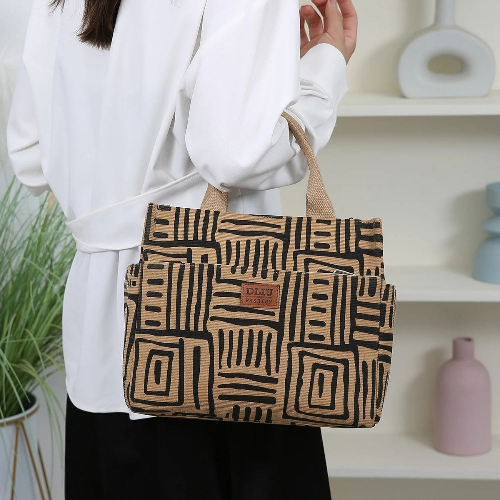 Sac à main isotherme motif zebré