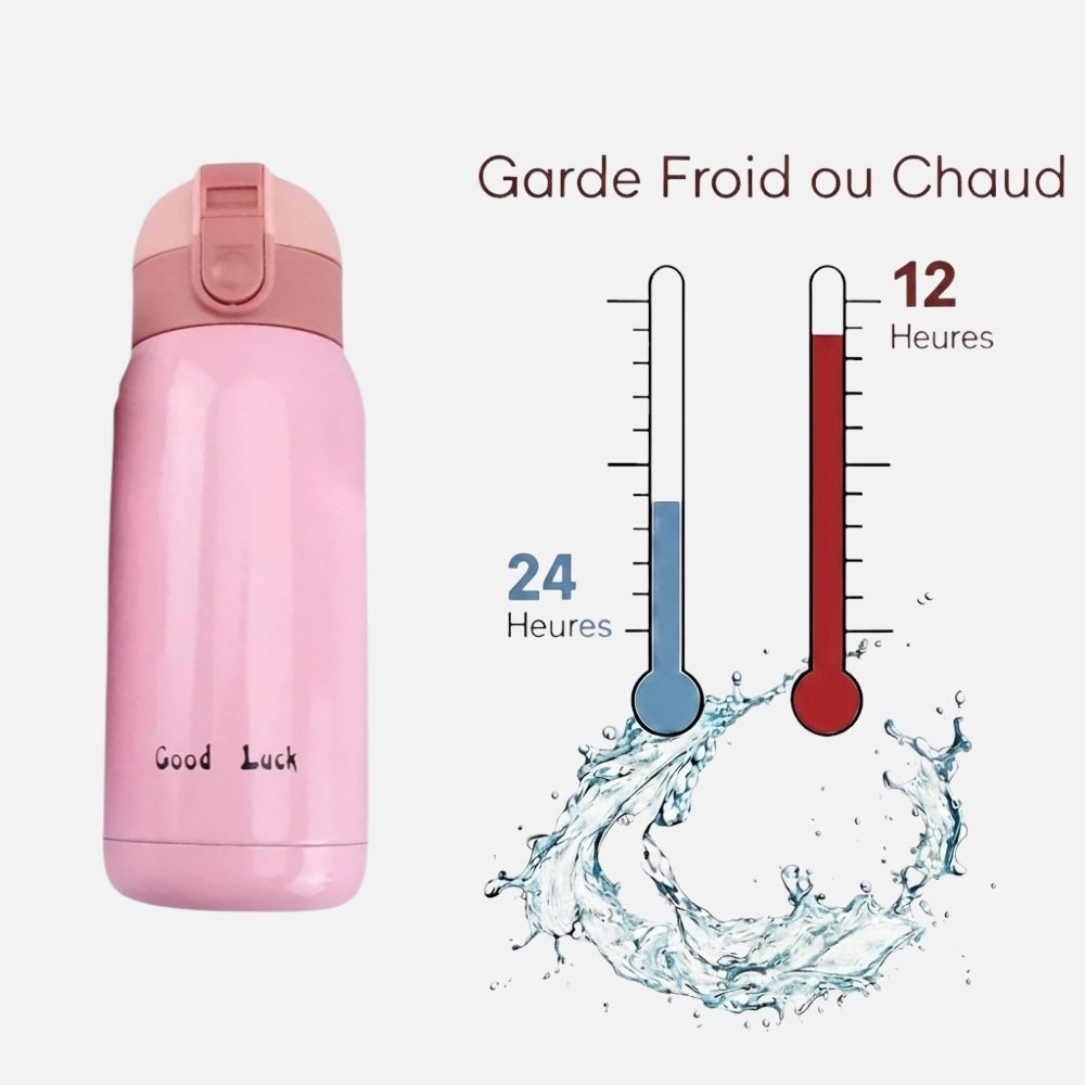 Mini Gourde Isotherme Rose - 200ml/360ml