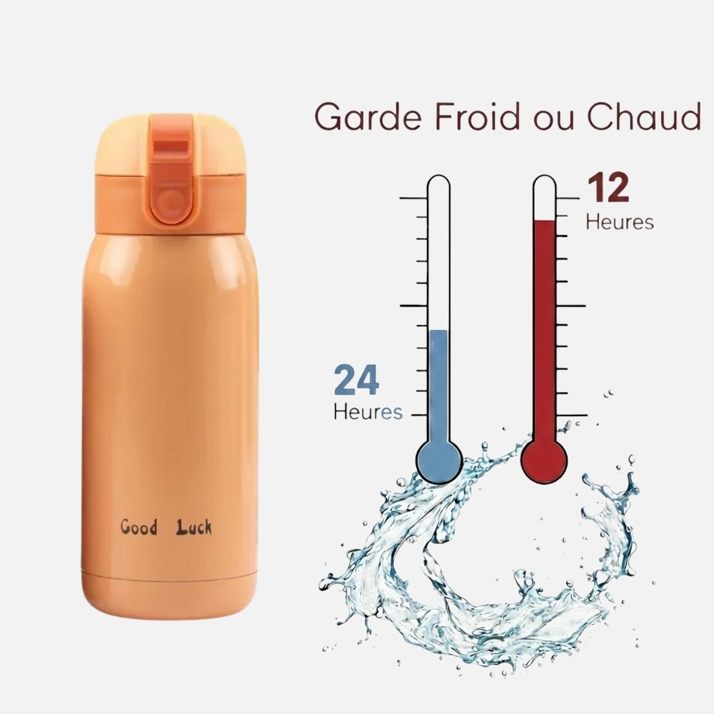 Mini Gourde Isotherme Orange - 200ml/360ml
