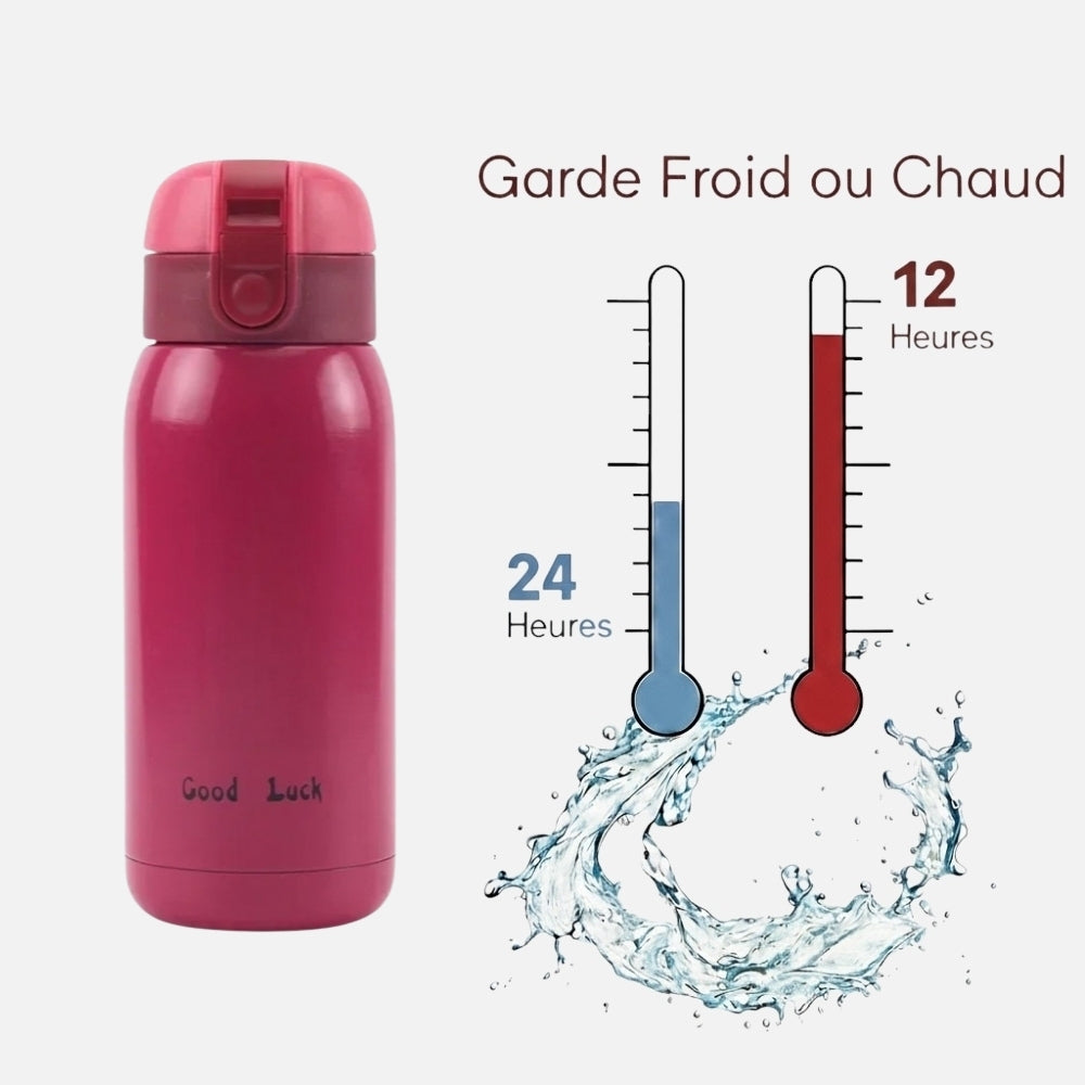 Mini Gourde Isotherme Rouge - 200ml/360ml