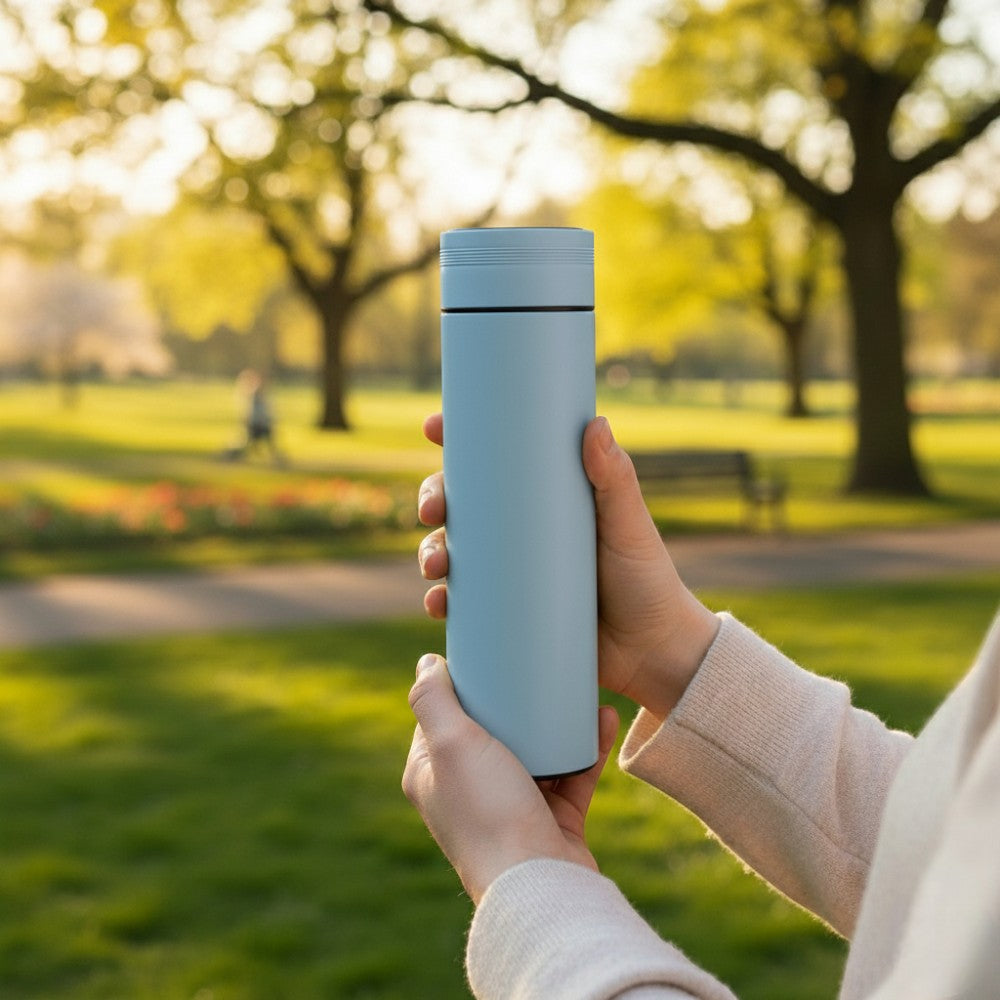 Bouteille Isotherme Intelligente Bleue