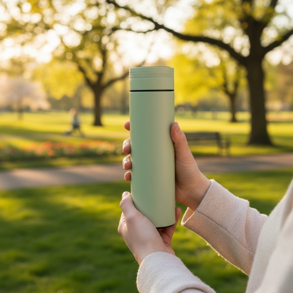 Bouteille Isotherme Intelligente Verte
