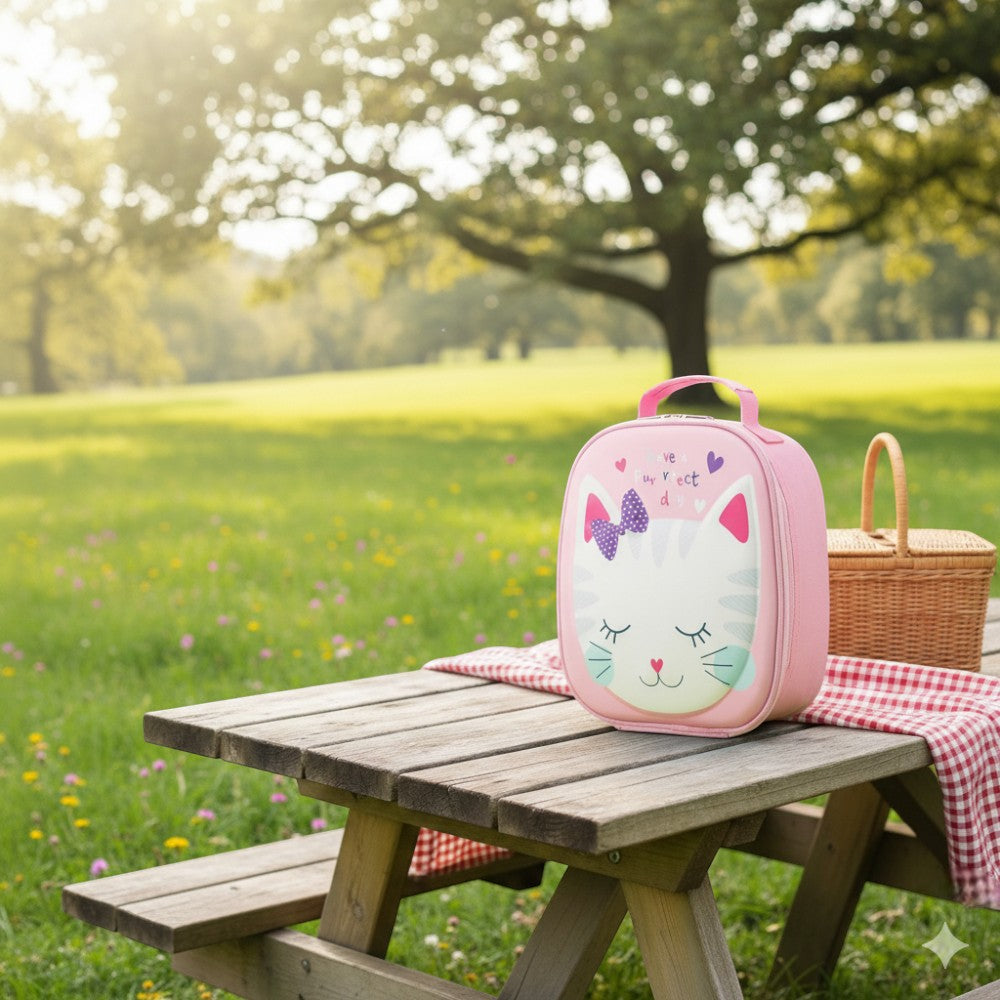 Sac Isotherme pour enfant Rose Chat
